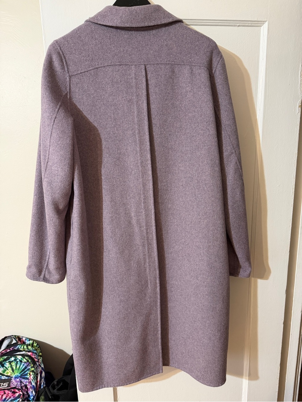 Sam Edelman Dusty Lavender Double-Breasted Pea Coat - Picture 4 of 8